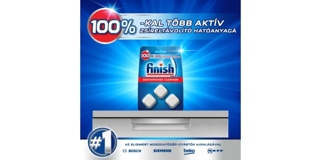 FINISH Kapsle na čištění myčky 3 ks                                                                                                                                                                                                                       