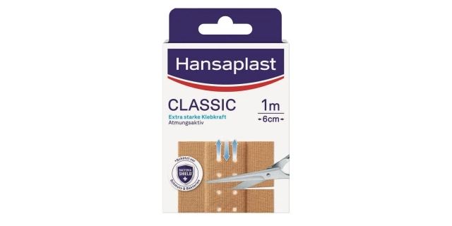 Hansaplast Textilní náplast Classic 1mx6cm                                                                                                                                                                                                                