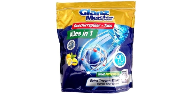 GlanzMeister tablety do myčky All in 1 90 ks                                                                                                                                                                                                              