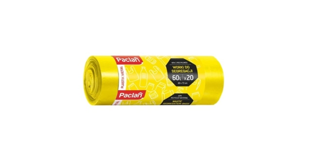 Paclan pytel na odpad pro třídění PLAST 60L/20ks                                                                                                                                                                                                          