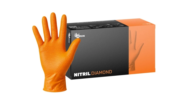 NITRIL DIAMOND 100 ks, nepudrované, oranžové, 8.0 g                                                                                                                                                                                                       