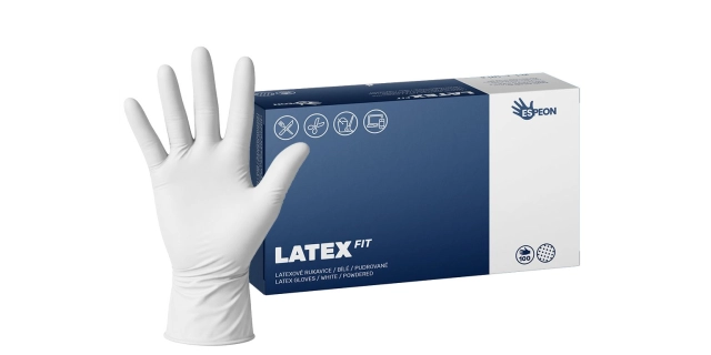 LATEX FIT 100 ks, pudrované, bílé, 5.0 g                                                                                                                                                                                                                  