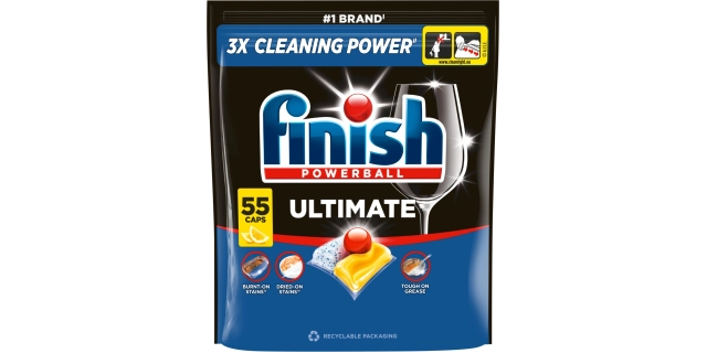 Finish Ultimate kapsle do myčky nádobí - Lemon 55 ks                                                                                                                                                                                                      