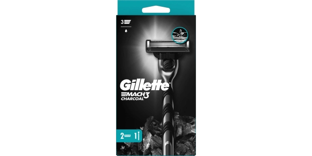 Gillette Mach3 Charcoal strojek + 2 NH                                                                                                                                                                                                                    