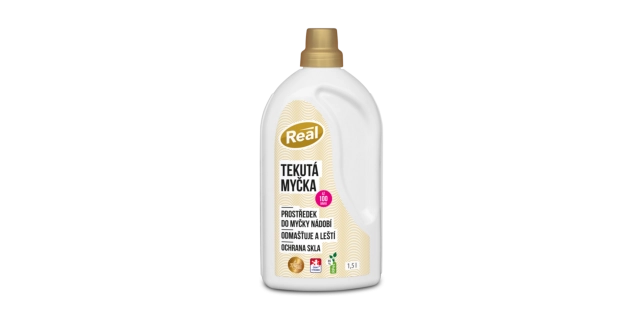 Real tekutá myčka 1,5 L                                                                                                                                                                                                                                   