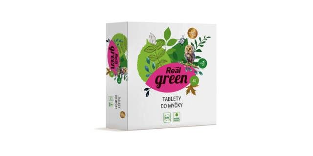 Real green tablety do myčky (40 ks)                                                                                                                                                                                                                       