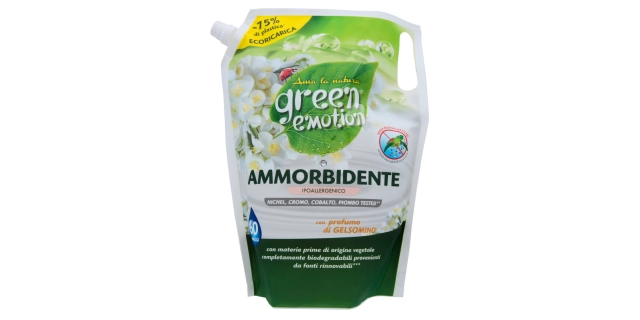 GREEN EMOTION AMMORBIDENTE náplň 1,5 l Hypoalergenní aviváž                                                                                                                                                                                               