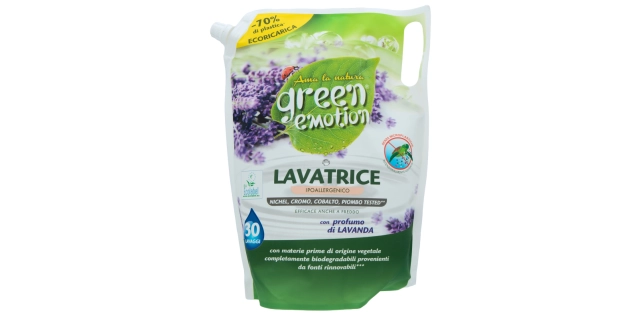 GREEN EMOTION LAVATRICE náplň 1,5 l Hypoalergenní prací gel levandule 30 dávek                                                                                                                                                                            