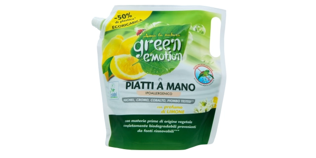 GREEN EMOTION PIATTI náplň 1 l Hypoalergenní prostředek ruční mytí nádobí                                                                                                                                                                                 