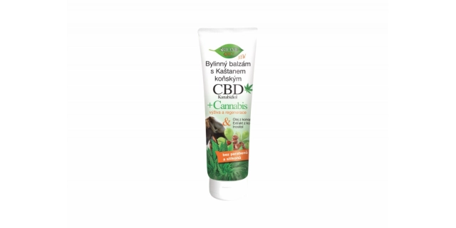 BIO CBD KANABIDIOL bylinný balzám s kašt. koňským 300ml                                                                                                                                                                                                   