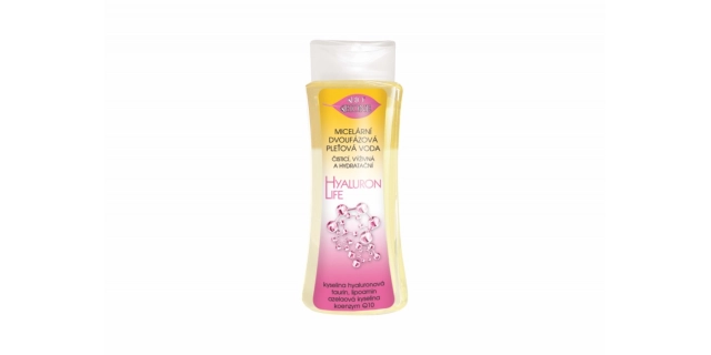 BIO HYALURON LIFE čistící dvouf. micelární voda 255ml                                                                                                                                                                                                     