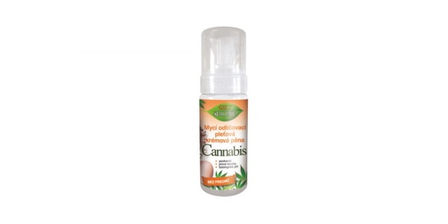 BIO CANNABIS mycí odličovací krémová pěna 150ml                                                                                                                                                                                                           