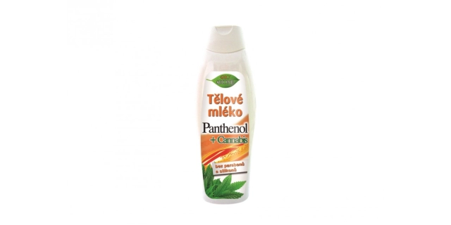 BIO PANTHENOL + CANNABIS tělové mléko 500ml                                                                                                                                                                                                               