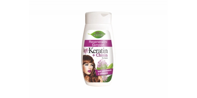 BIO KERATIN + CHININ regenerační šampon 260ml                                                                                                                                                                                                             