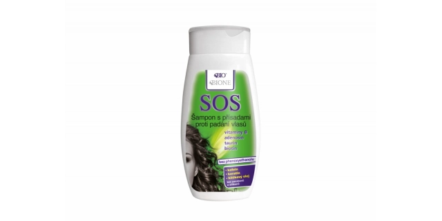 BIO SOS šampon s přísadami proti padání vlasů 260ml                                                                                                                                                                                                       