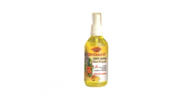 BIO DENTAMINT ústní sprej - velký MED + PROPOLIS 115ml                                                                                                                                                                                                    