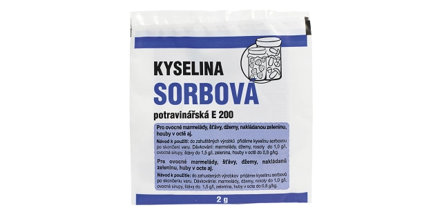 Kyselina sorbová E200 2g                                                                                                                                                                                                                                  