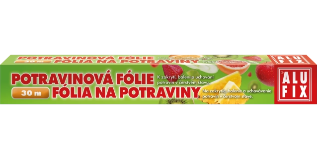 Potravinová fólie PE 30 m, 29 cm v krabičce                                                                                                                                                                                                               