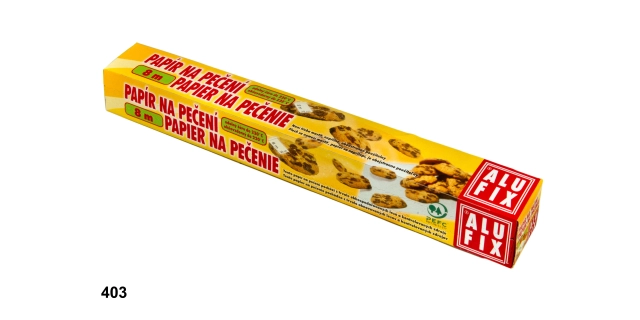 Papír na pečení 8 m, 38 cm v krabičce                                                                                                                                                                                                                     