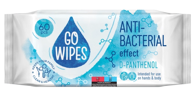 Vlhčené ubrousky s D-panthenol, 60 ks                                                                                                                                                                                                                     