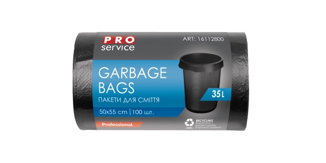 Pytle na opad ProService 35l/100ks černé                                                                                                                                                                                                                  