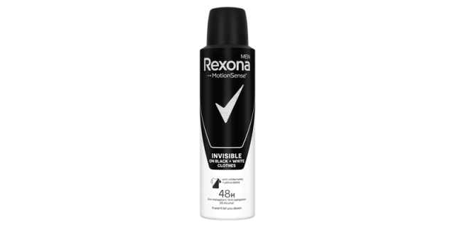 Rexona Men Invisible B+W AP sprej 150ml                                                                                                                                                                                                                   