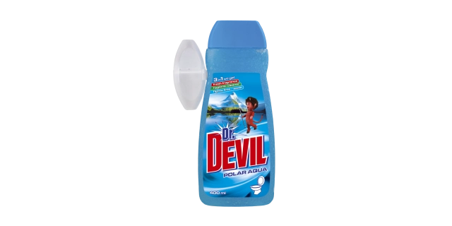Dr. DEVIL WC gel s košíčkem 400ml 3in1 Aqua                                                                                                                                                                                                               