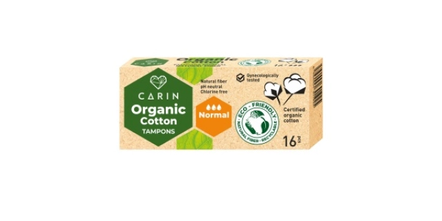 Tampony Carin Organic Cotton Normal 16/20                                                                                                                                                                                                                 