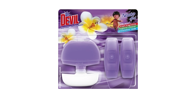 Dr. DEVIL tekutý WC blok Neutro effect 3x55 ml Sunset blossom                                                                                                                                                                                             