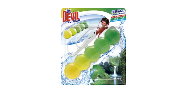 Dr. DEVIL BiCOLOR WC 5Ball 1x35g Natur fresh                                                                                                                                                                                                              