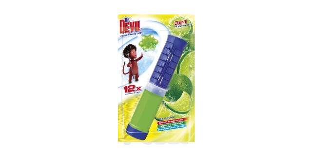Dr. DEVIL 3in1 WC POINT BLOCK 75ml Lime twister                                                                                                                                                                                                           