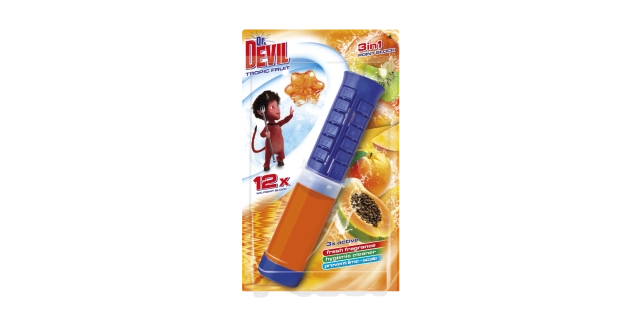 Dr. DEVIL 3in1 WC POINT BLOCK 75ml Tropic fruit                                                                                                                                                                                                           