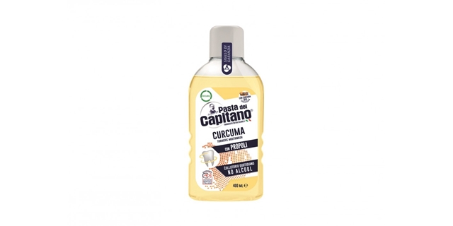 PASTA DEL CAPITANO ÚSTNÍ VODA - TURMERIC&PROPOLIS H 400 ML                                                                                                                                                                                                