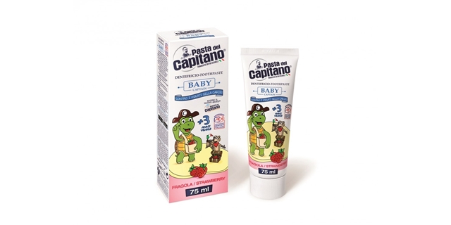 BABY CAPTAIN ZUBNÍ PASTA - STRAWBERRY 75 ML +3                                                                                                                                                                                                            