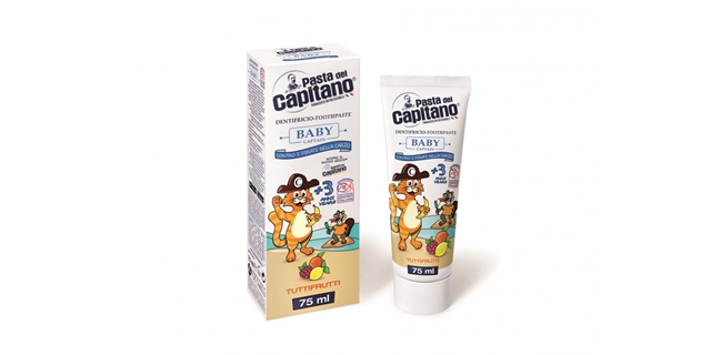 BABY CAPTAIN ZUBNÍ PASTA - TUTTI-FRUTTI 75 ML + 3                                                                                                                                                                                                         