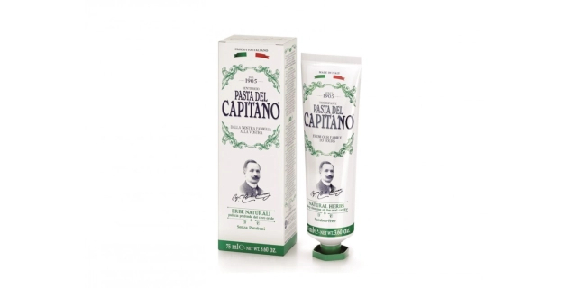 CAPITANO 1905 NATURAL HERBS - premium zubní pasta bylinná 75ml                                                                                                                                                                                            
