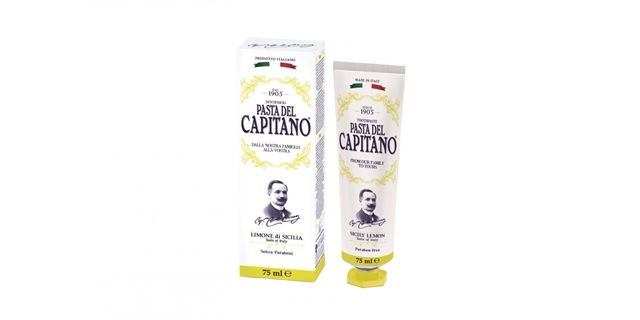 CAPITANO 1905 ZUBNÍ PASTA SICILY LEMON 75 ML                                                                                                                                                                                                              