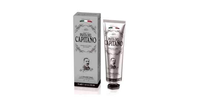 CAPITANO 1905 CHARCOAL - premium zubní pasta s aktivním uhlím 75ml                                                                                                                                                                                        