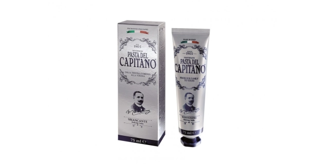 CAPITANO 1905 WHITENING BAKING SODA - premium zubní pasta bělící soda 75ml                                                                                                                                                                                