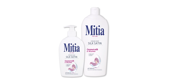 MITIA tekuté mýdlo refill 1000 ml Silk satin                                                                                                                                                                                                              