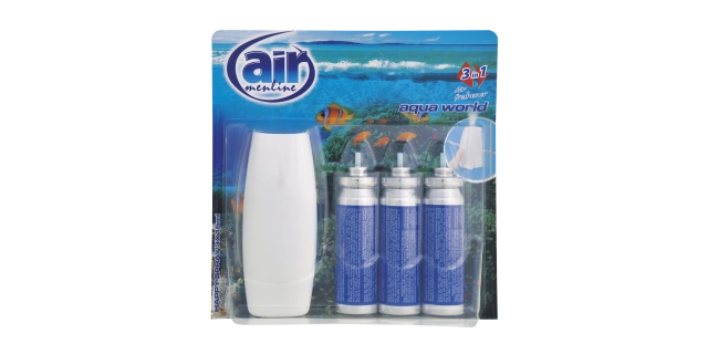AIR menline happy spray osvěžovač s rozprašovačem 3x15 ml Aqua world                                                                                                                                                                                      