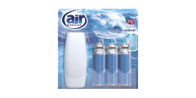 AIR menline happy spray osvěžovač s rozprašovačem 3x15 ml Marine wave                                                                                                                                                                                     