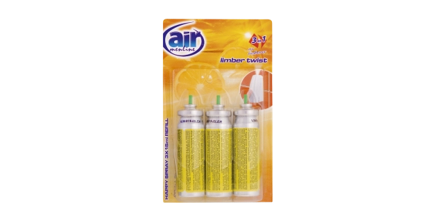 AIR menline happy spray osvěžovač refill 3x15ml Limber                                                                                                                                                                                                    