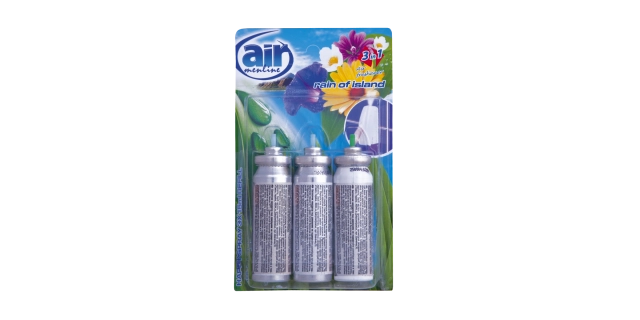 AIR menline happy spray osvěžovač refill 3x15ml Rain of Island                                                                                                                                                                                            