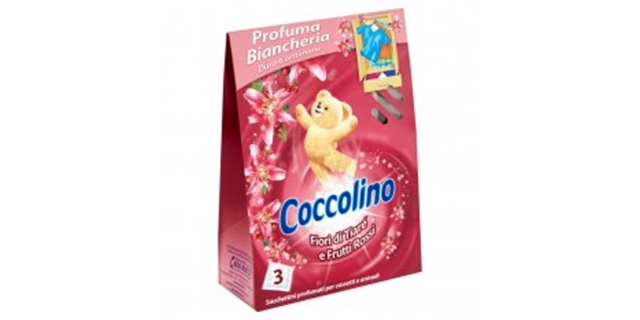 Coccolino parfumované sáčky 3ks Fiori di Tiaré e Frutti Rossi - růžové                                                                                                                                                                                    