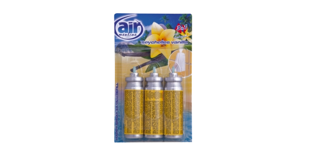 AIR menline happy spray osvěžovač refill 3x15ml Seychelles Vanilla                                                                                                                                                                                        