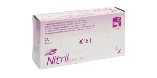 Vyšetř.rukavice Nitril, modré, 100 ks v bal., vel.XL                                                                                                                                                                                                      
