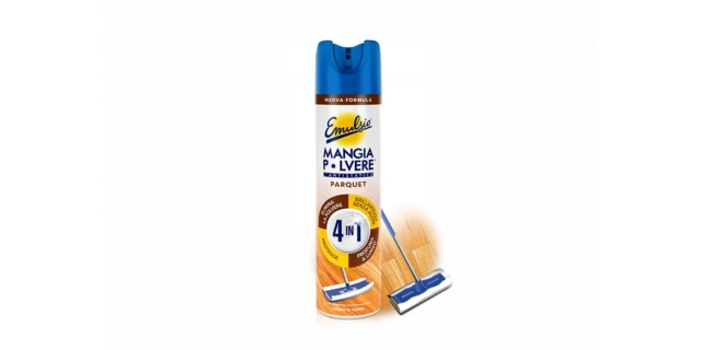 Emulsio čistící sprej na všechny dřevěné podlahy a perkety PARQUET cattura polvere 300ml                                                                                                                                                                  