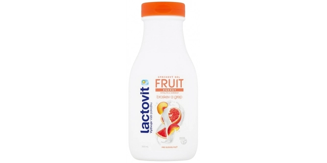 LACTOVIT FRUIT ANTIOX sprchový gel kiwi a hrozny Pružnost a péče 500 ml                                                                                                                                                                                   