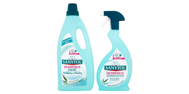 Sanytol Dezinfekce čistič podlahy & plochy 1l + univerzální čistič 500ml                                                                                                                                                                                  